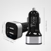 two ports usb in-car charger for smart phone